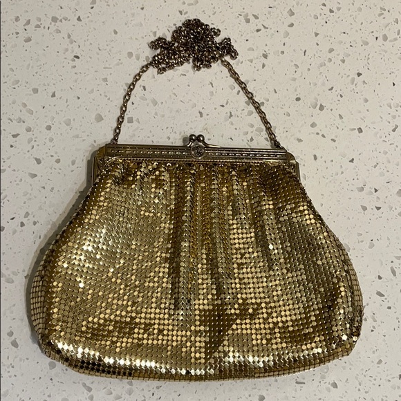Vintage Whiting & Davis Gold Mesh Bag - Picture 2 of 7